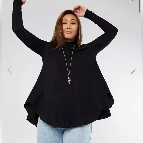 Free People NWOT Downtown Girl Tunic Top - Large - Picture 6 of 8